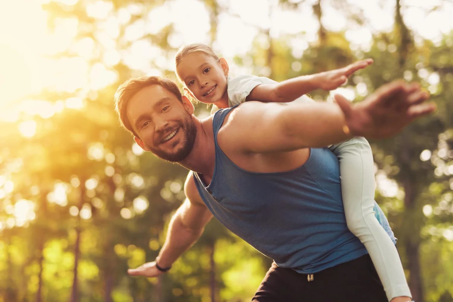 A parent and child — life and relationships